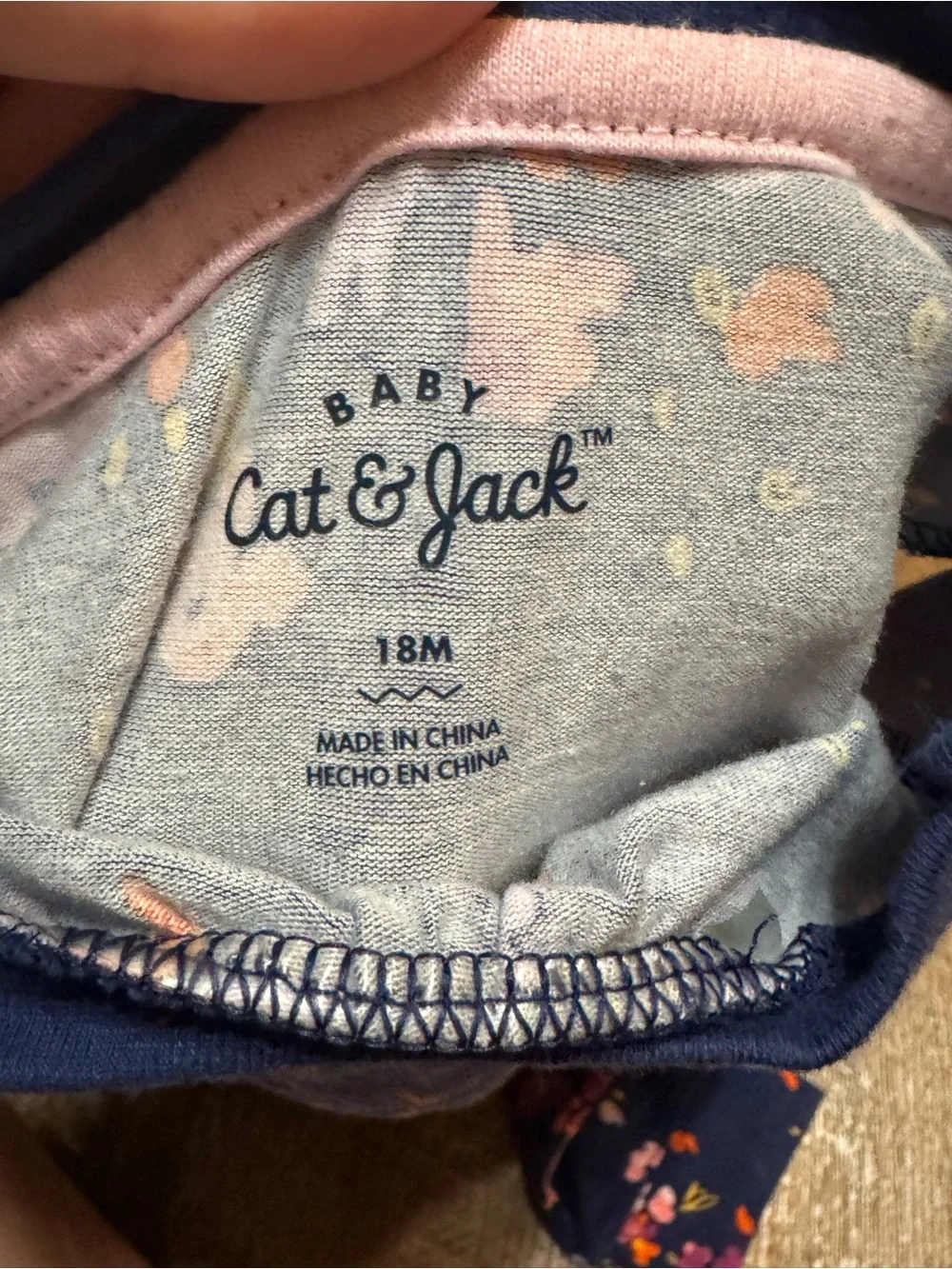 🌼 4/$25 🌼 Cat & Jack 18 month Navy Floral Baby Romper